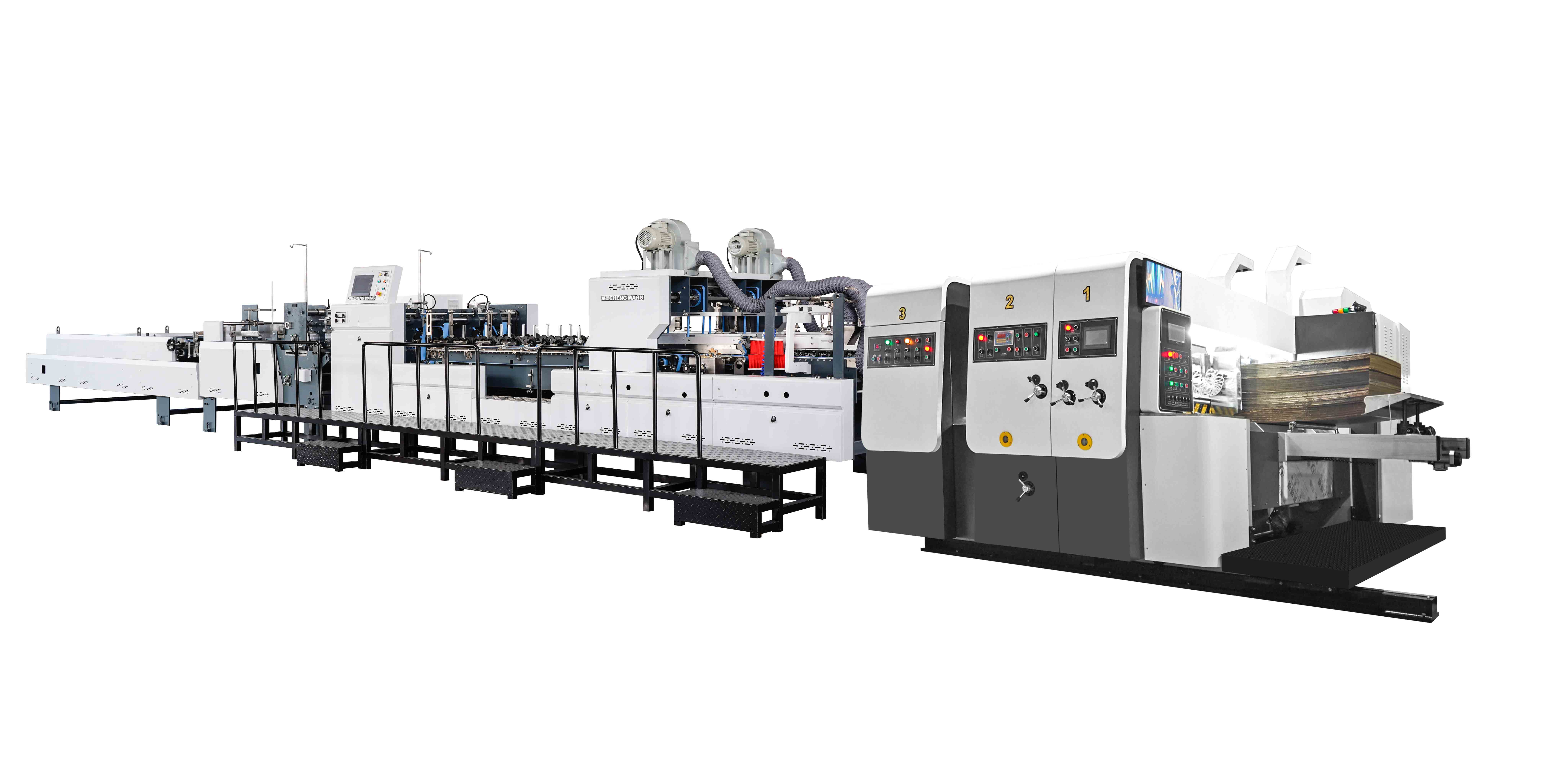 Fully Automatic Dual-Channel Integrated Die-Cutting and Gluing Production Line