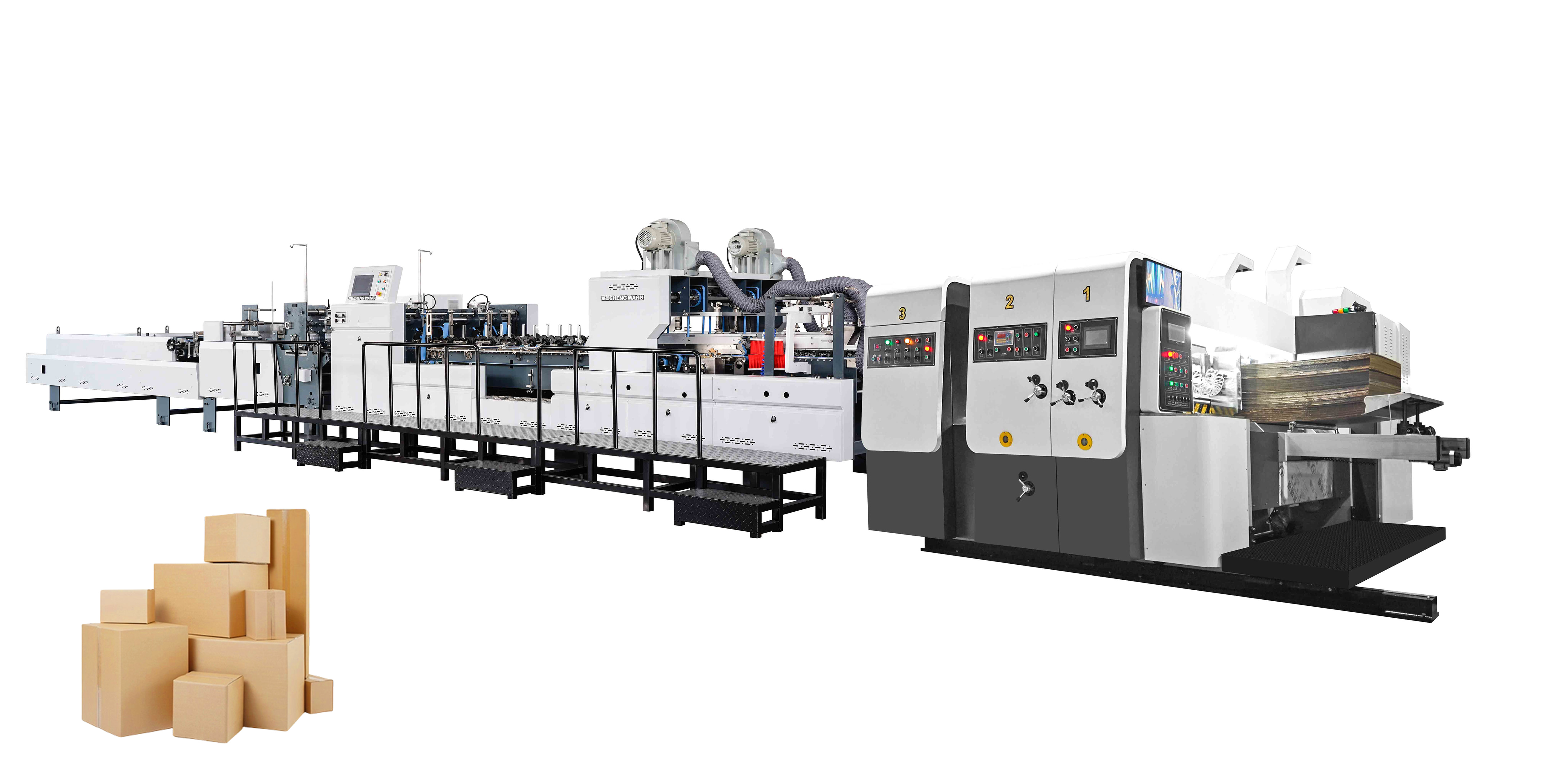 Fully Automatic Dual-Channel Integrated Die-Cutting and Gluing Production Line