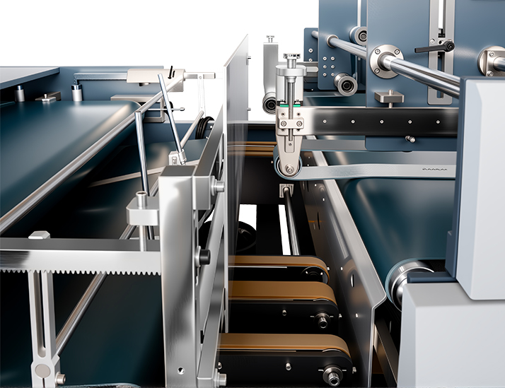 Aligning plate of double channel die cutting and gluing production line