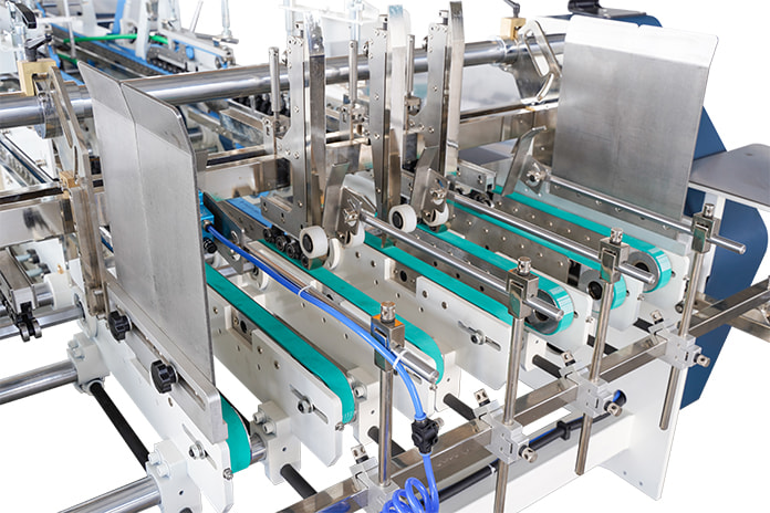 Paper Box Folder Gluer Chengwan For Carton Making Production Lines